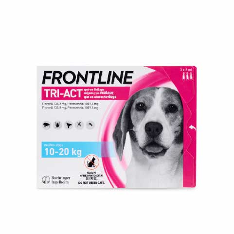 Nhỏ gáy FRONTLINE® Tri-act hàng tháng dành cho Chó, 10-20kg