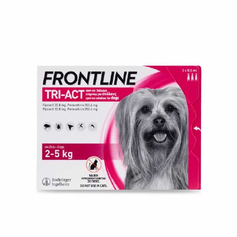 Nhỏ gáy FRONTLINE® Tri-act hàng tháng dành cho Chó, 2-5kg