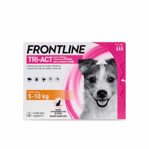 Nhỏ gáy FRONTLINE® Tri-act hàng tháng dành cho Chó, 5-10kg